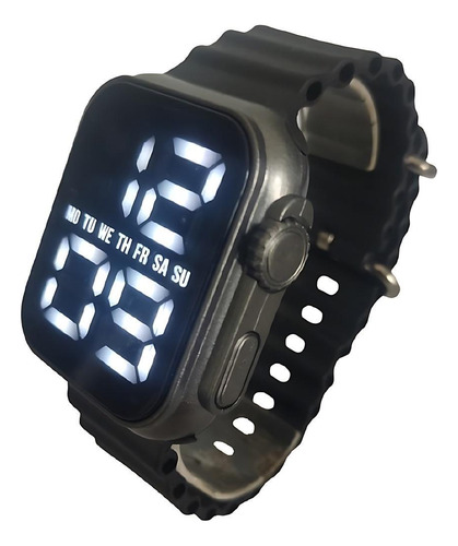 Relogio Masculino Feminino Led Preto Digital Silicone 2025