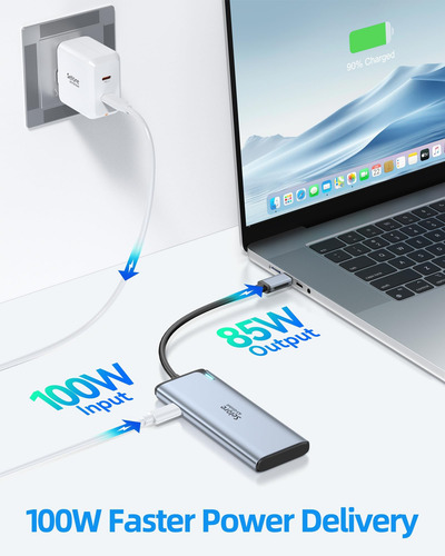 Divisor Usb C Selore&s-global 4k/60 Hz Dp Alt Mode 5 En 1