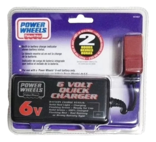 Cargador De Pilas Carga Rapida 6v Power Wheels H7457