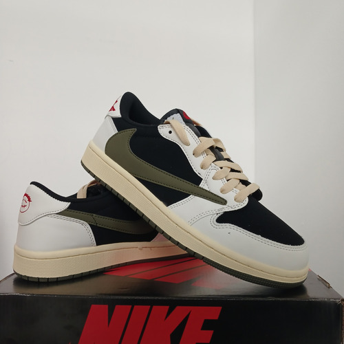 Jordan 1 Travis Scott Olive Low Verdes (Usado)