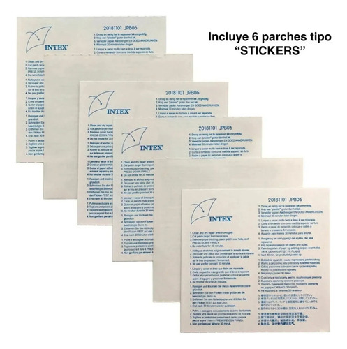 Set De Parches Adhesivos Albercas Colchones Inflables 12 Pzs