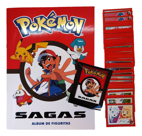 Pokémon Sagas 2023 - Álbum Completo A Pegar | Fc