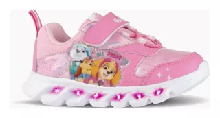 Zapatillas Nena Footy De Paw Patrol Con Luz Led Al Pisar