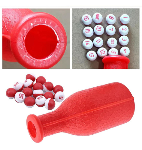 1 Juego De Billar Kelly Pool Shaker Bottle Con 16 Bolas De