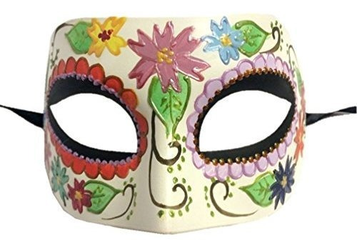 Half Eye Mask Flower Design Mardi Gras Halloween Costume Acc