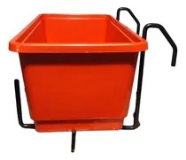 Comprar Pack X 2 Macetas Jardineras N 35 Con Soportes De Hierro 