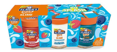 Kit Slime Elmers Gue Splash 3 Unidades