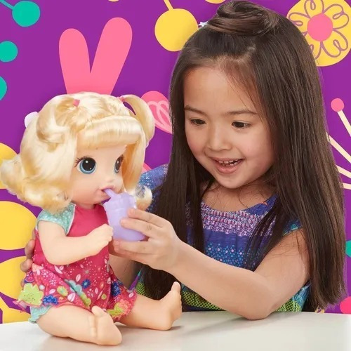 Imagen 2 de 4 de Baby Alive Muñeca Bebé Va Al Baño Rubia