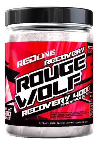 Bcaa Red Line Rouge Wolf Recovery 400g Aminoacidos