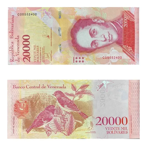 Billete 20.000 Bolívares 2017 De Colección Nuevo Venezuela