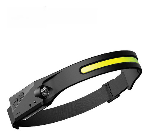 Linterna Frontal Con Sensor Inteligente Led De Silicona Negr