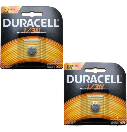 Batería Litio Duracell Dl1/3 N Cr1/3 N 3 V, Dl1/3n, 2 Unidad
