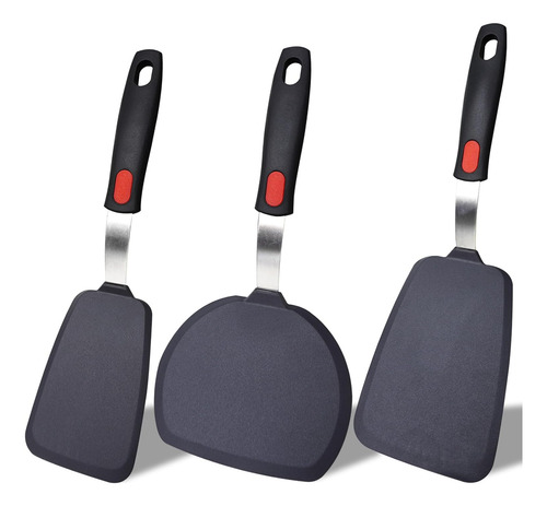 Juego De Espátulas De Silicona, Set De 3 Espátulas, Espátula