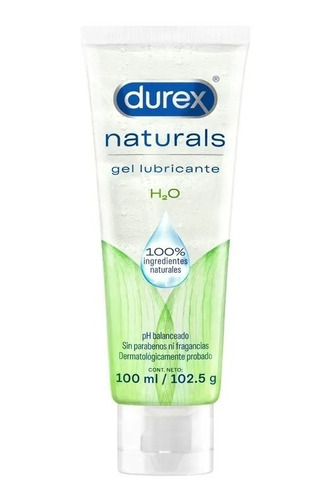 Gel Lubricante Intimo Durex Naturals 100ml Base De Agua Anal