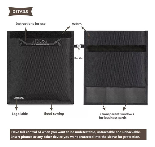 Funda Faraday For Protector De Llave De Coche Y Teléfono