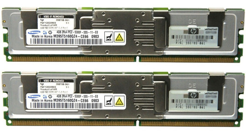 Memória Para Servidor 4gb Pc2-5300f Ecc.