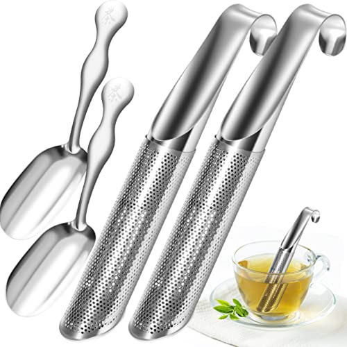 Paquete De 2 Infusores De Té Y 2 Cucharas De Té, Infusor De