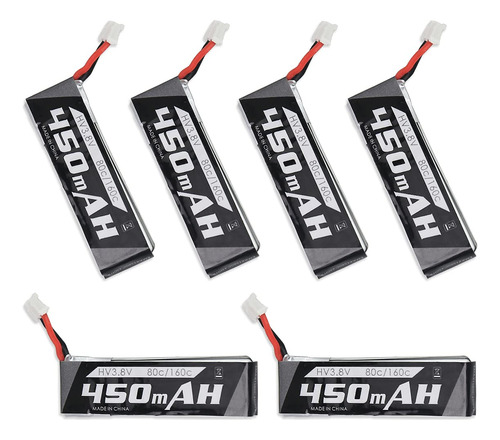 Sologood Emax 6 Baterías Lihv De 450 Mah 1s Lipo De 3.8 V .