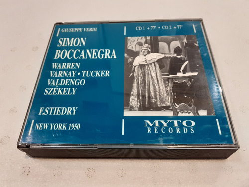 Simon Boccanegra, Verdi, Warren, Varnay - 2cd 1994 Italia Nm