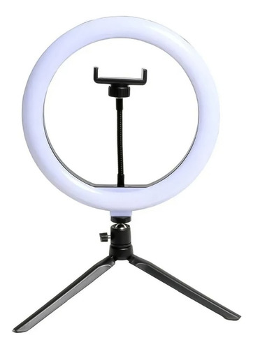 Aro De Luz Led 26cm Con Trípode Extensor Para Mesa Tik Tok 