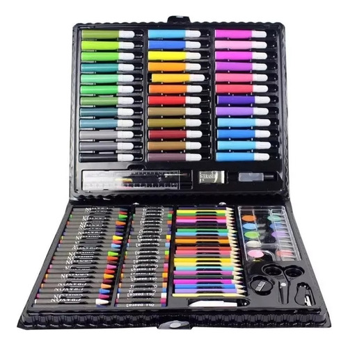 Set De Arte Maleta 150 Piezas Lápices Para Colorear 