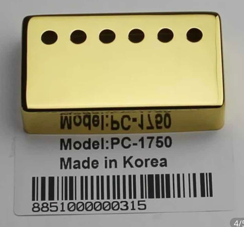 Par Pastilla Dorada Protector Tapa Humbucker