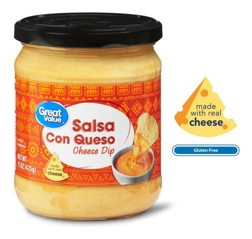 Great Value Salsa Con Queso Dip 425 Grs.