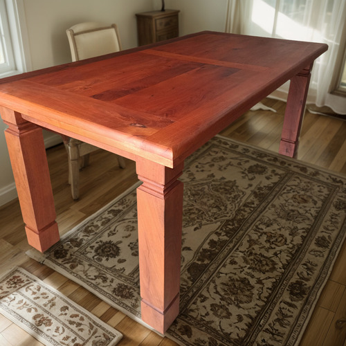 Mesa Algarrobo 2.80m X 1.10m Marrón Marrón