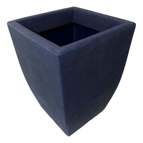 Vaso De Plantas Quadrado Para Decoração Sala E Jardim 48x37 Cor Azul