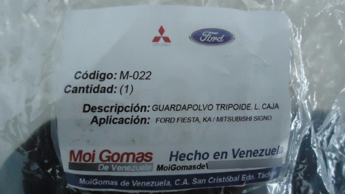 Kit Goma Tripoide Lado Caja Fiesta Ford Ka Signo M-022 Rd