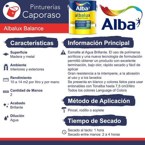 Albalux Al Agua Gris 4l Caporaso