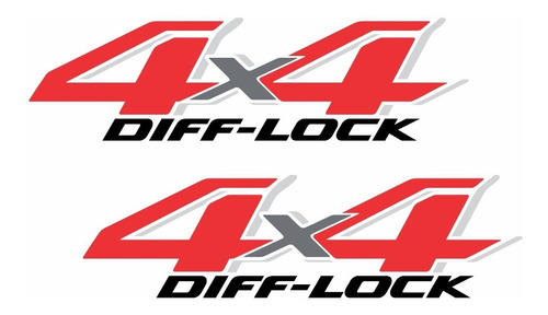 Adesivo Toyota Hilux Revo Diff Lock 4x4 Dflck Fgc