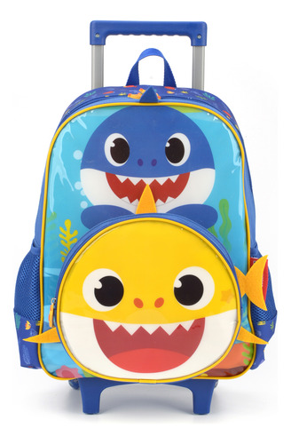 Pequena Marca Mochila Rodinha G Alça Baby Shark Big Show