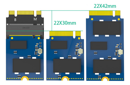 Soportes De Adaptador De Extensión M.2 Nvme M-key B+m 2230 A