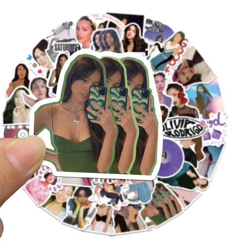 Imagen 4 de 8 de Olivia Rodrigo - Set 50 Stickers / Calcomanias / Pegatinas