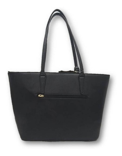 Imagen 2 de 5 de Bolso De Dama Tipo Tote Negro Es-3405bk