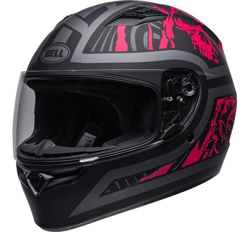 Casco Moto Bell Qualifier Rebel Mt Negro/rosa