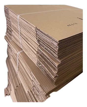 Caja De Carton Corrugado 32x24x32 Cafe / Pack 25 Cajas