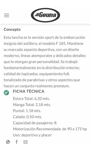 Imagen 15 de 15 de Lancha Geuna F185 Con Mercury 115 4t. Excelente Estado!