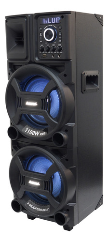 Caixa Som Amplificada Bluetooth 1100w Rms Usb 2 Microfone