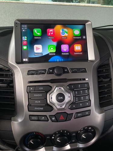 Central Multimidia 9' Ford Ranger Android + Carplay