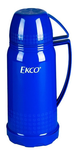 Termo Ekco De 680ml De Polipropileno Con Ampolla De Vidrio Color Azul