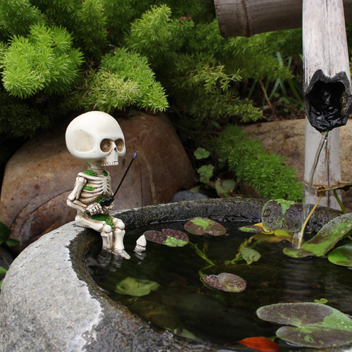 Djzh Srojg Esqueleto De Pesca En Forma De Y Para Halloween,