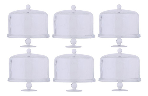 6pcs 1:12 Placas De Exhibición De Tarta De Acrílico En