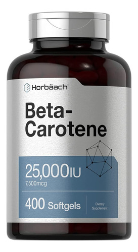 Beta Caroteno Vitamina A 400 Capsulas 7500mcg