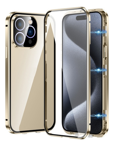 Caja De Teléfono De Vidrio Templado Magnético Hd Para iPhone
