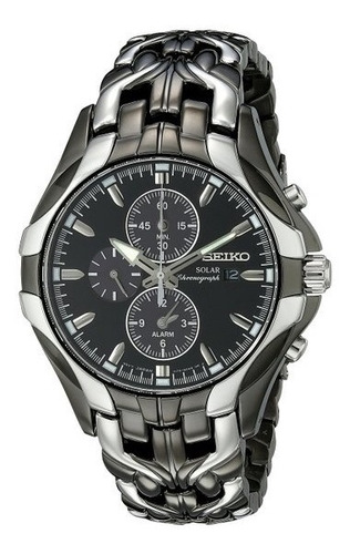 Relógio Seiko Ssc139 Solar Excelsior Cronografo Com Alarme