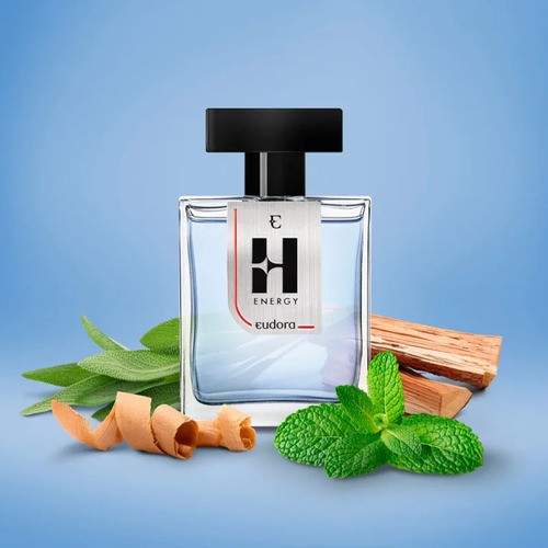 Eudora H Energy Colônia 100ml. Perfume Masculino Refrescante