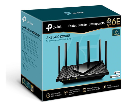 Tp-link Archer Router Wifi6e, Hasta 5400mbps, 5 Puertos Ge