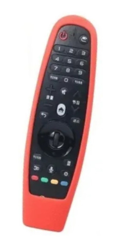 Estuche De Silicona Para Control Remoto LG  Tv Magic Rojo